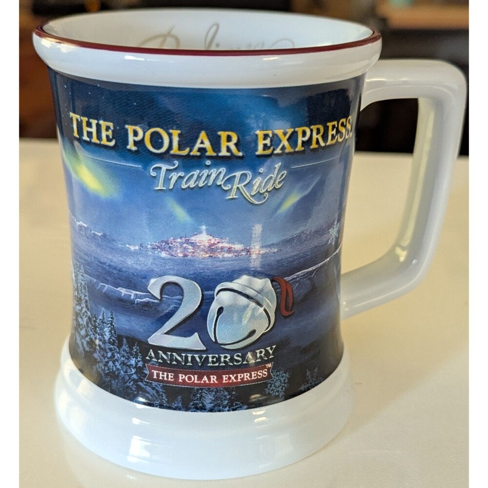 The Polar Express Train Ride 20th Anniversary Believe 3D Raised Tea Coffee Mug
